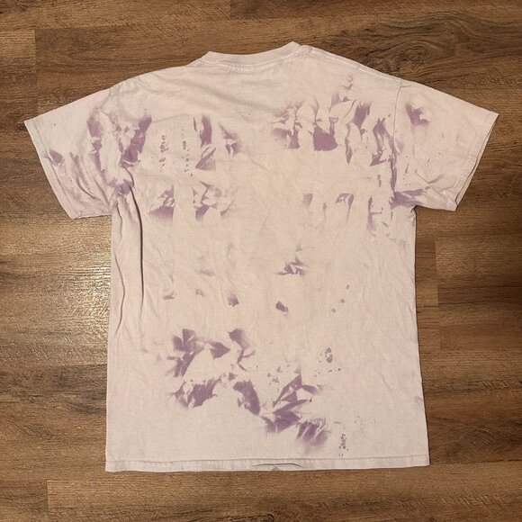 Aaliyah Short Sleeve Medium Purple Tie Dye Cotton Graphic R&B Music T Shirt - Picture 2 of 6